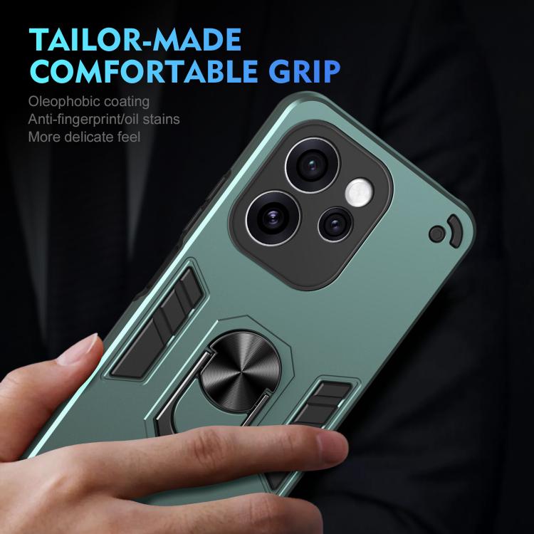 For OPPO Reno15 Pro 5G Global Shockproof Metal Ring Holder Phone Case