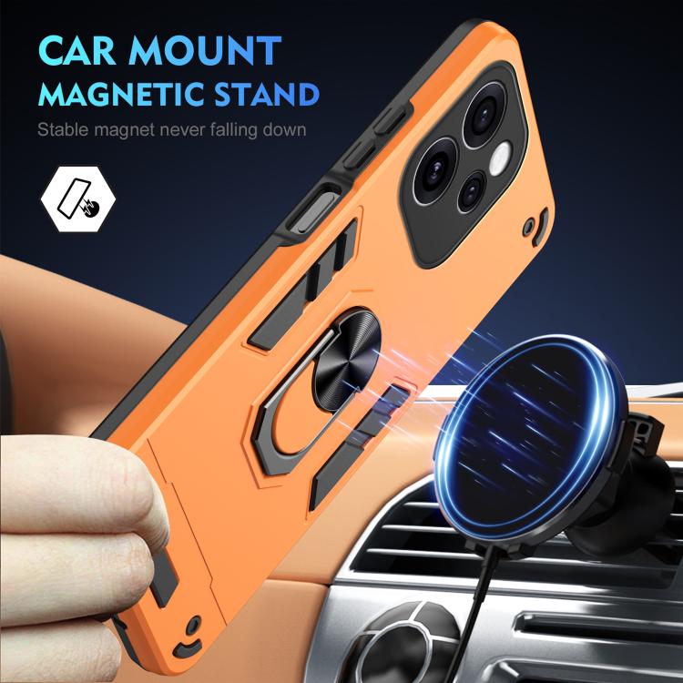 For OPPO Reno15 Pro 5G Global Shockproof Metal Ring Holder Phone Case