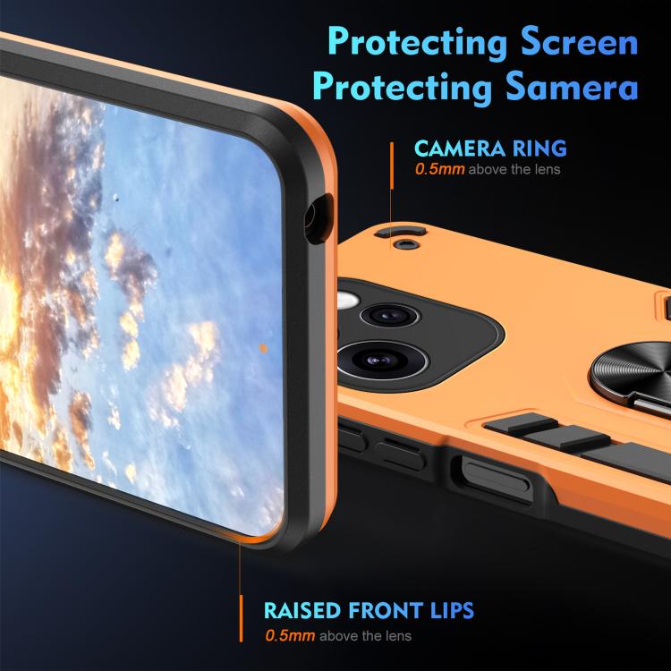 For OPPO Reno15 Pro 5G Global Shockproof Metal Ring Holder Phone Case