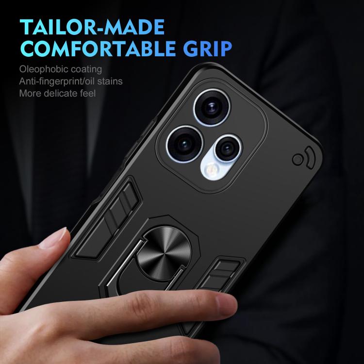 For OPPO Reno15 5G Global Shockproof Metal Ring Holder Phone Case
