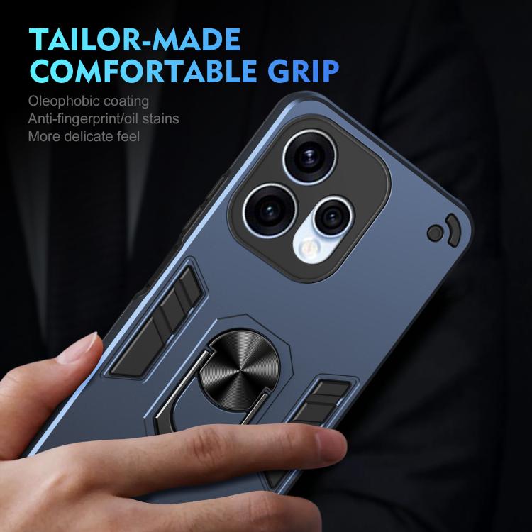 For OPPO Reno15 5G Global Shockproof Metal Ring Holder Phone Case