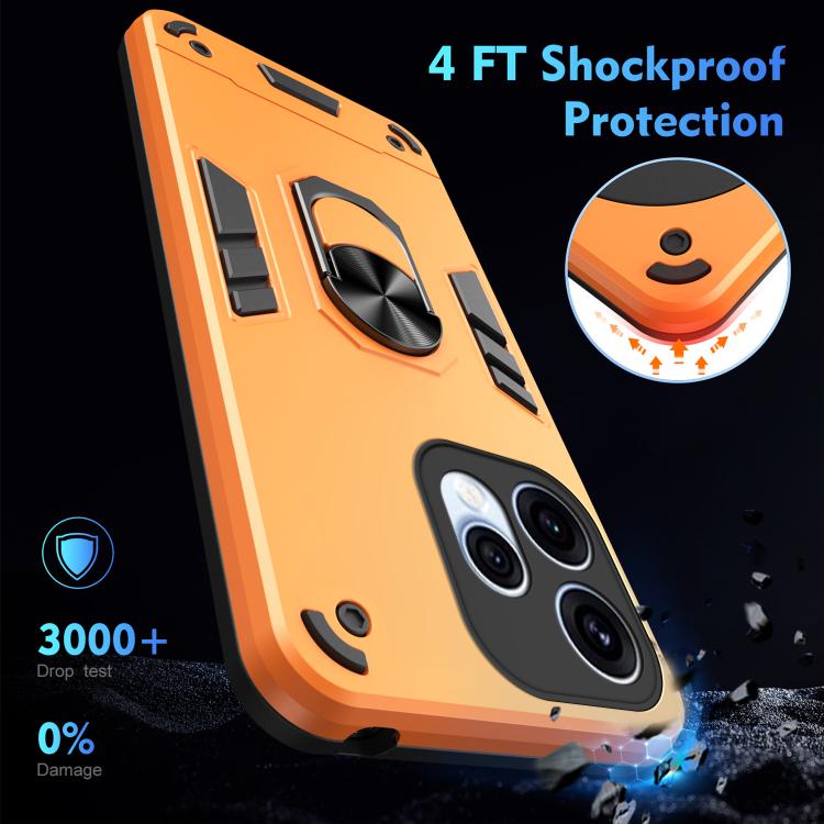For OPPO Reno15 5G Global Shockproof Metal Ring Holder Phone Case