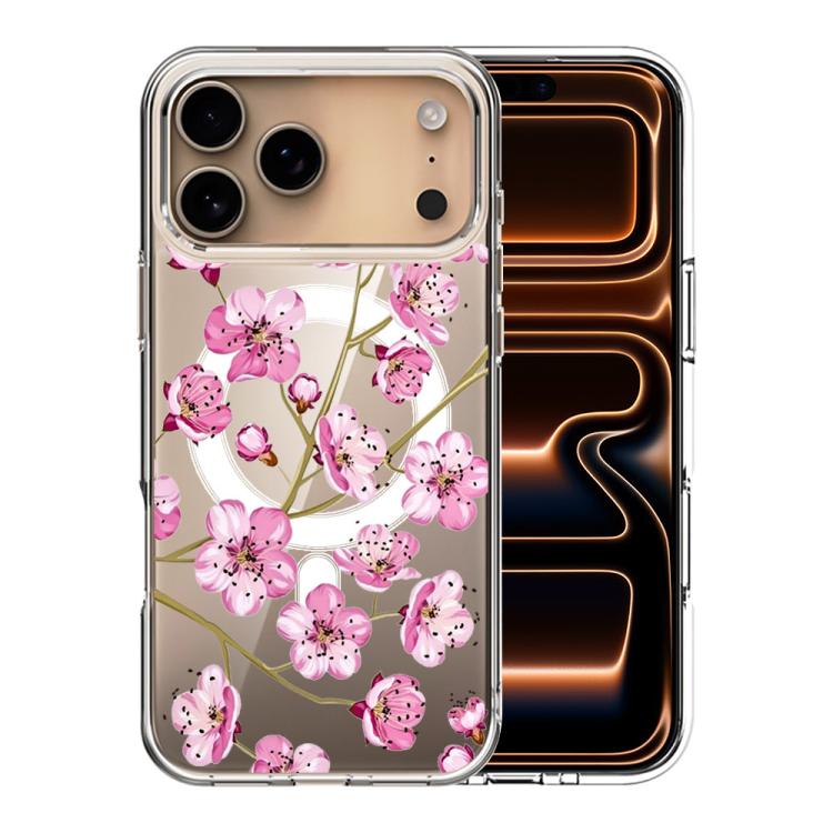For iPhone 17 Pro Pattern Printing TPU + PC Magnetic Shockproof Phone Case