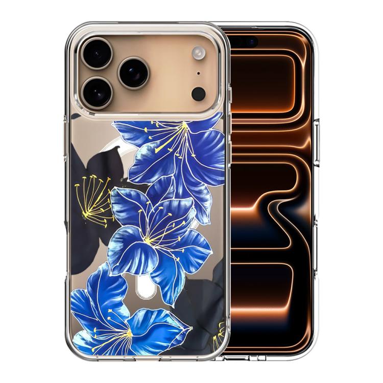For iPhone 17 Pro Pattern Printing TPU + PC Magnetic Shockproof Phone Case