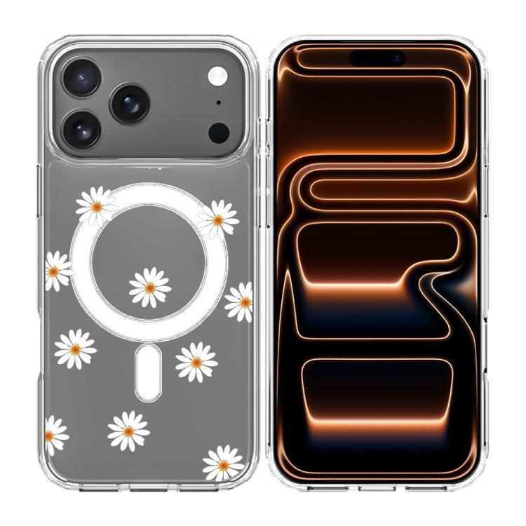 For iPhone 17 Pro Pattern Printing TPU + PC Magnetic Shockproof Phone Case