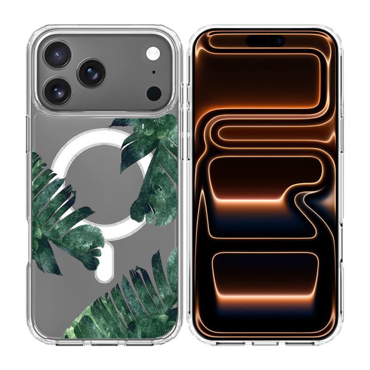 For iPhone 17 Pro Pattern Printing TPU + PC Magnetic Shockproof Phone Case