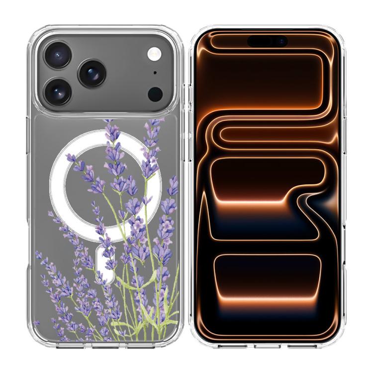 For iPhone 17 Pro Pattern Printing TPU + PC Magnetic Shockproof Phone Case