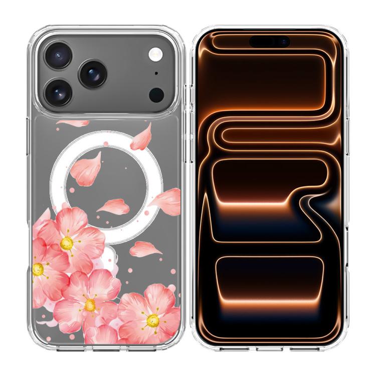 For iPhone 17 Pro Pattern Printing TPU + PC Magnetic Shockproof Phone Case