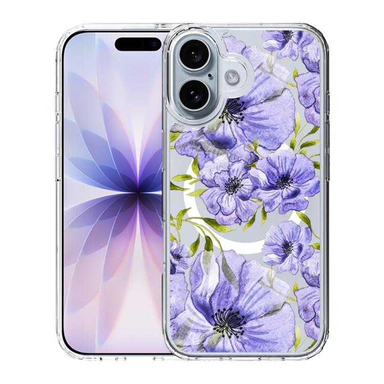 For iPhone 17 Pattern Printing TPU + PC Magnetic Shockproof Phone Case