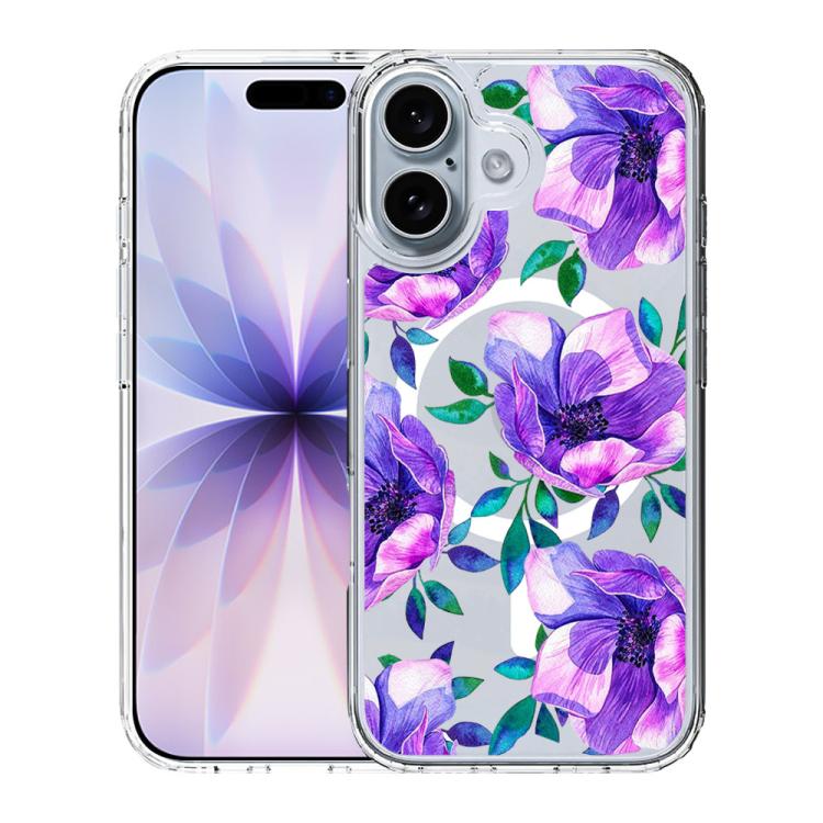 For iPhone 17 Pattern Printing TPU + PC Magnetic Shockproof Phone Case