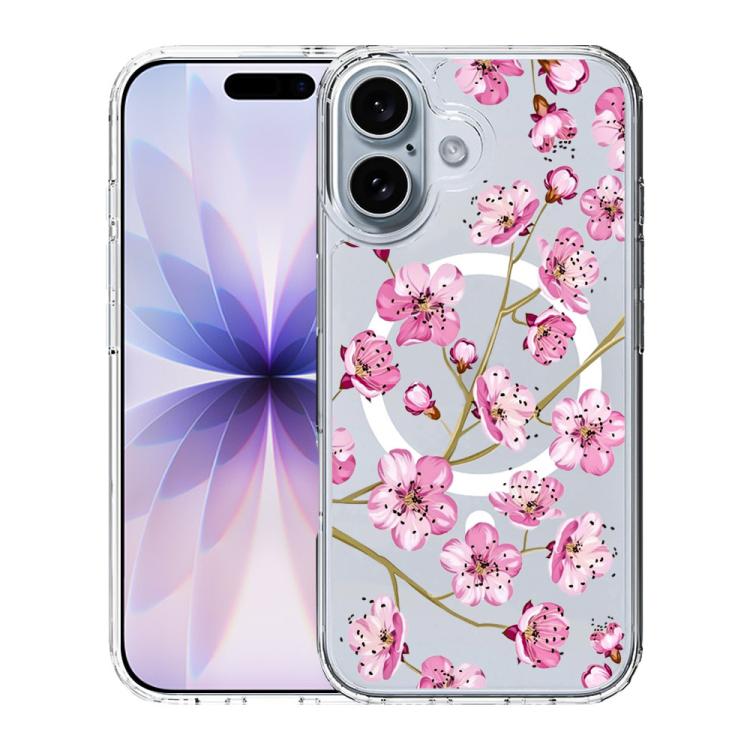 For iPhone 17 Pattern Printing TPU + PC Magnetic Shockproof Phone Case