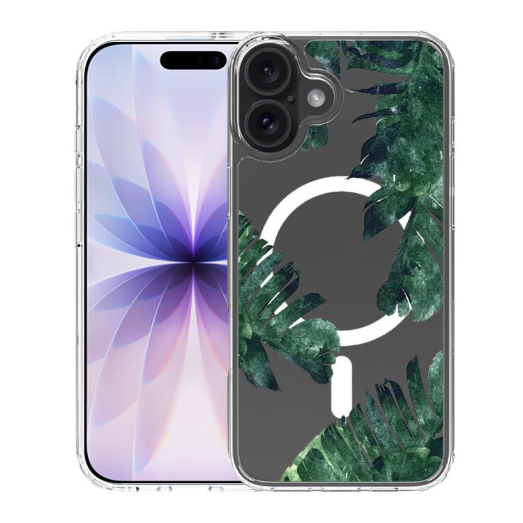 For iPhone 17 Pattern Printing TPU + PC Magnetic Shockproof Phone Case