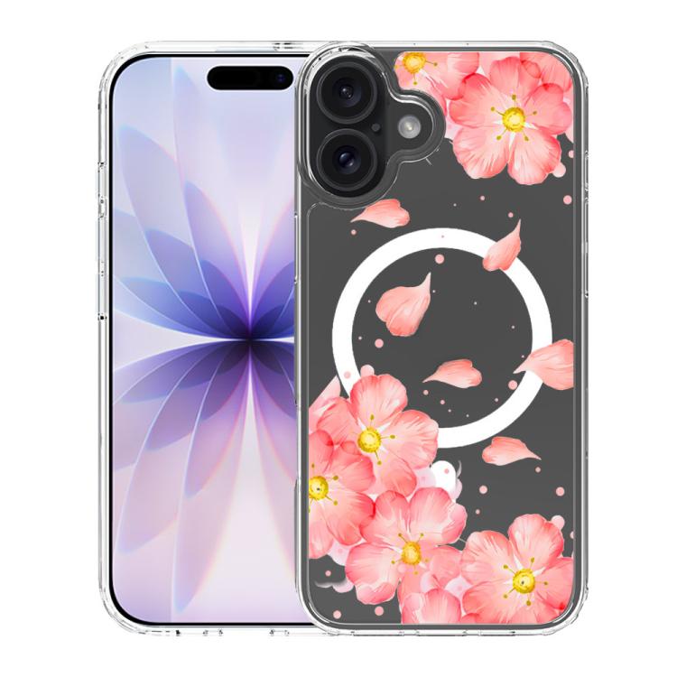 For iPhone 17 Pattern Printing TPU + PC Magnetic Shockproof Phone Case