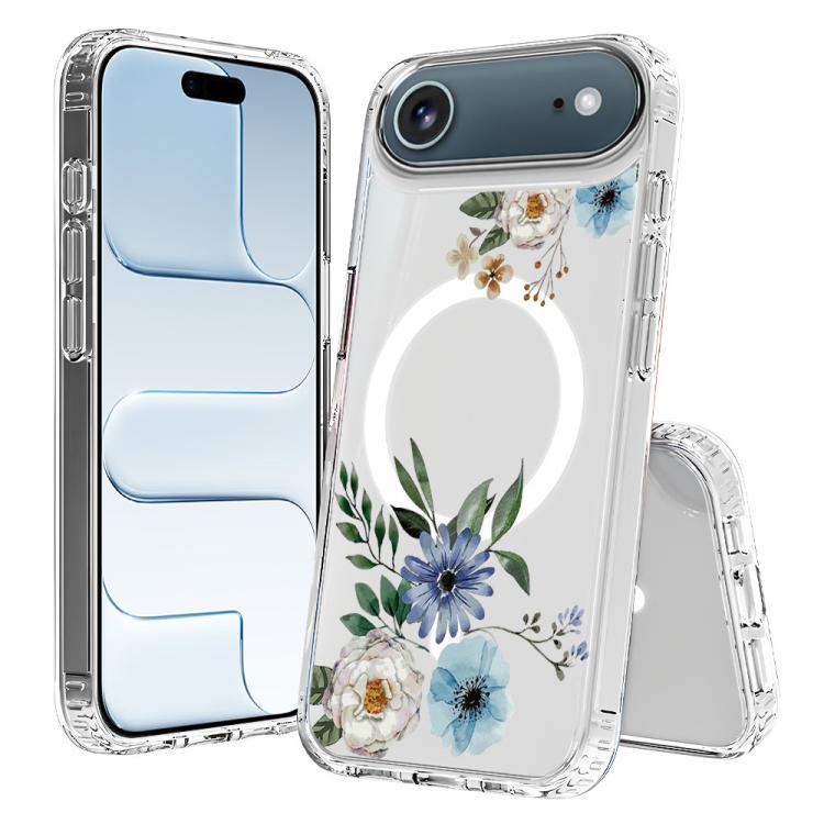 For iPhone Air Pattern Printing TPU + PC Magnetic Shockproof Phone Case