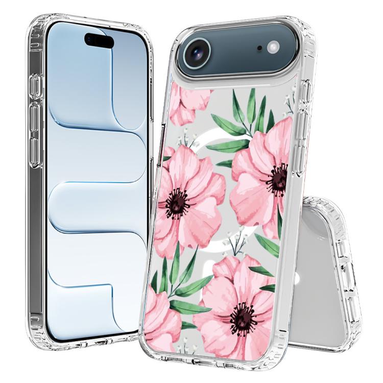 For iPhone Air Pattern Printing TPU + PC Magnetic Shockproof Phone Case