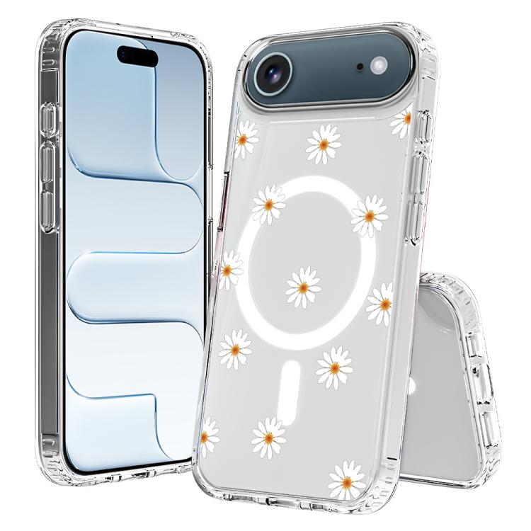 For iPhone Air Pattern Printing TPU + PC Magnetic Shockproof Phone Case