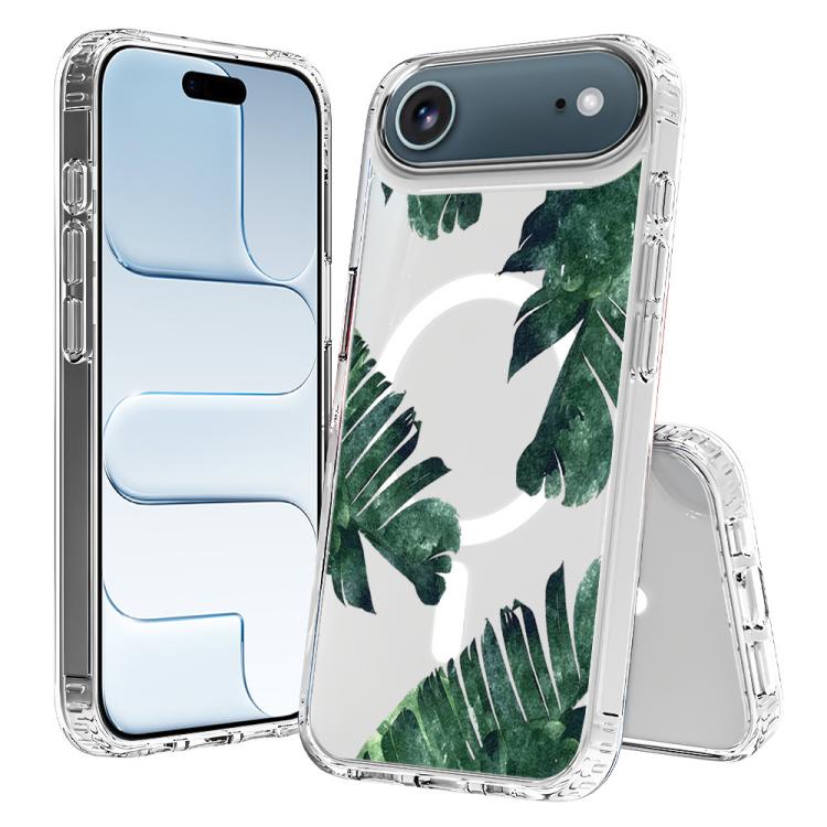 For iPhone Air Pattern Printing TPU + PC Magnetic Shockproof Phone Case