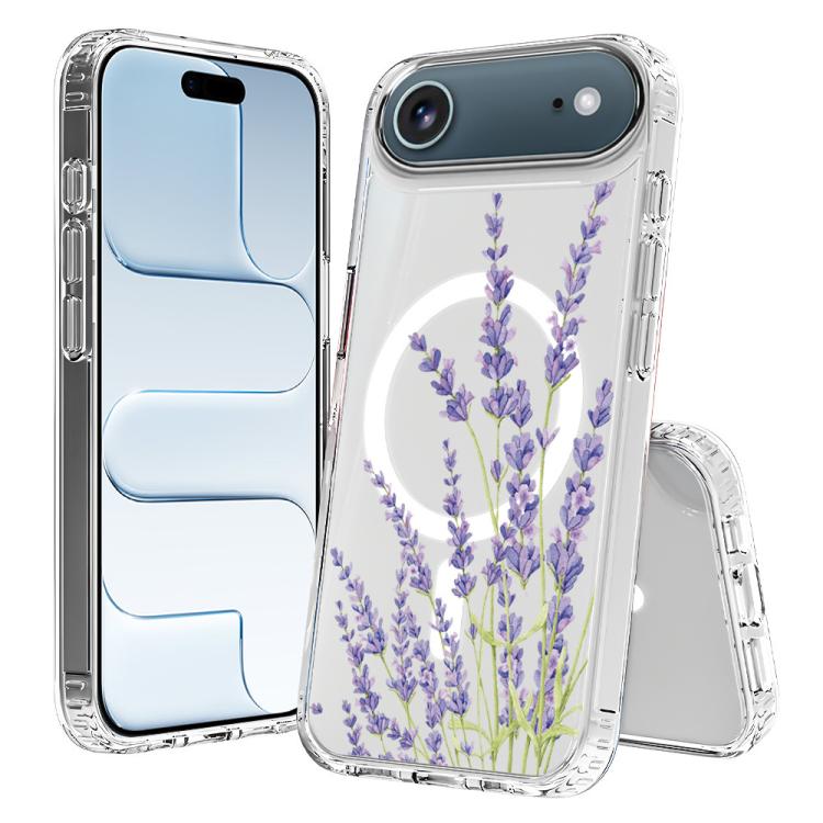 For iPhone Air Pattern Printing TPU + PC Magnetic Shockproof Phone Case