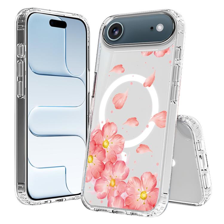 For iPhone Air Pattern Printing TPU + PC Magnetic Shockproof Phone Case