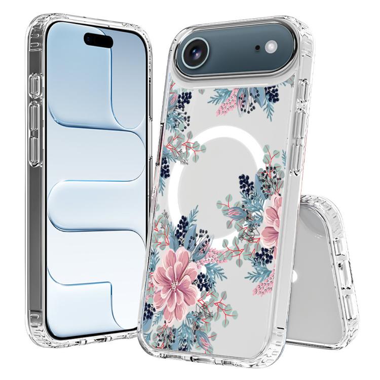 For iPhone Air Pattern Printing TPU + PC Magnetic Shockproof Phone Case