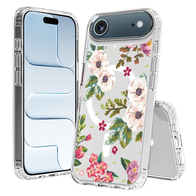 For iPhone Air Pattern Printing TPU + PC Magnetic Shockproof Phone Case