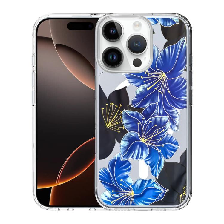 For iPhone 16 Pro Max Pattern Printing TPU + PC Magnetic Shockproof Phone Case