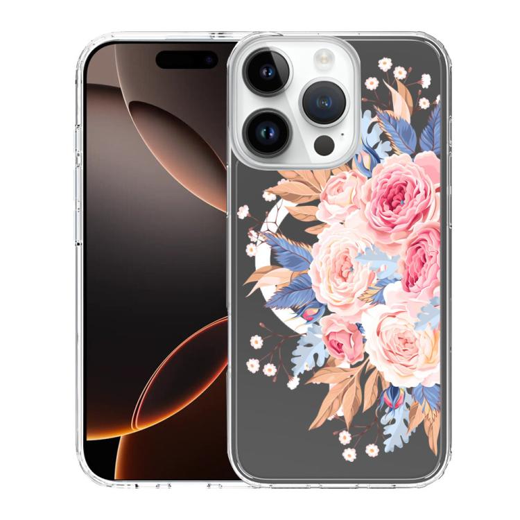 For iPhone 16 Pro Pattern Printing TPU + PC Magnetic Shockproof Phone Case