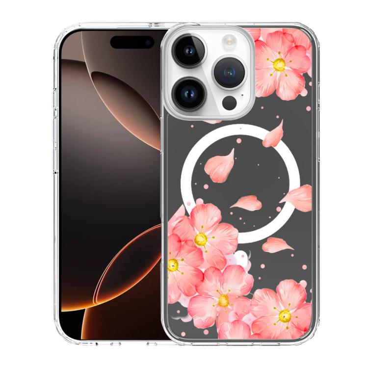 For iPhone 16 Pro Pattern Printing TPU + PC Magnetic Shockproof Phone Case