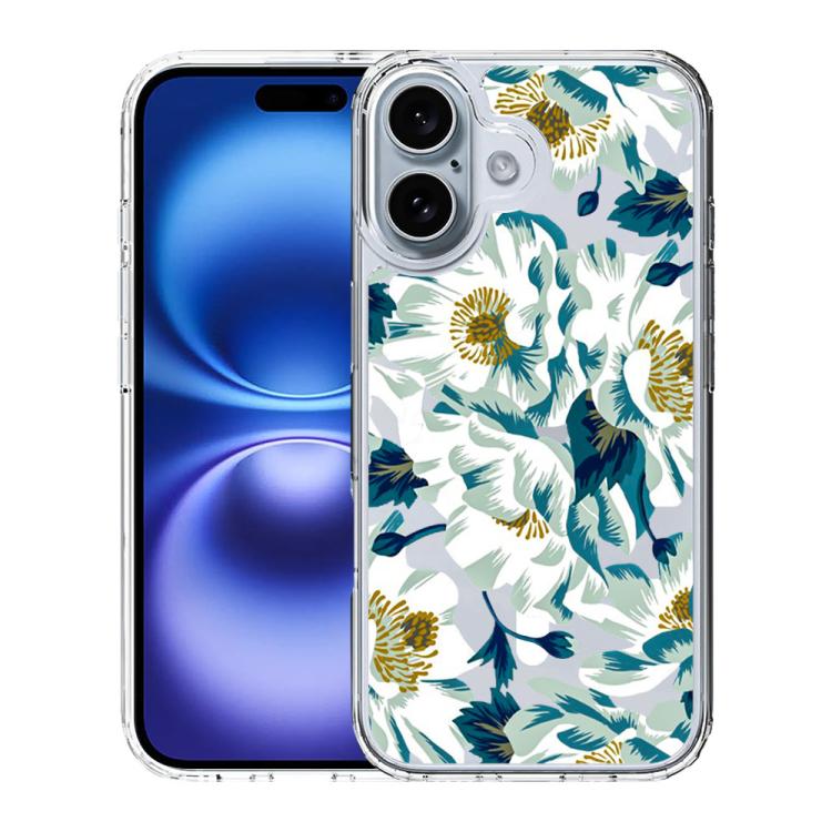 For iPhone 16 Plus Pattern Printing TPU + PC Magnetic Shockproof Phone Case