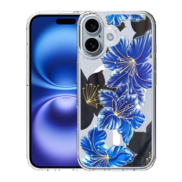 For iPhone 16 Plus Pattern Printing TPU + PC Magnetic Shockproof Phone Case