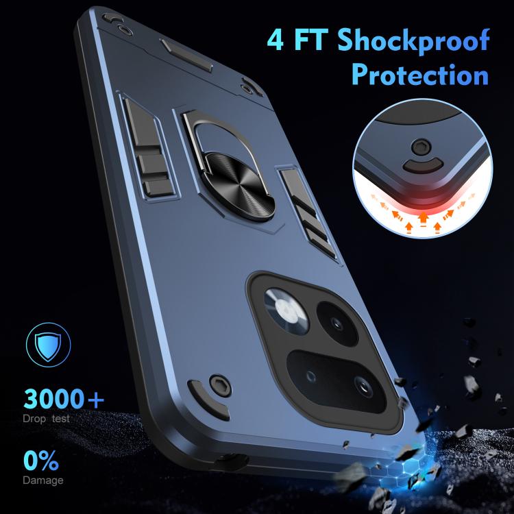 For Realme 16 Pro 5G Global Shockproof Metal Ring Holder Phone Case