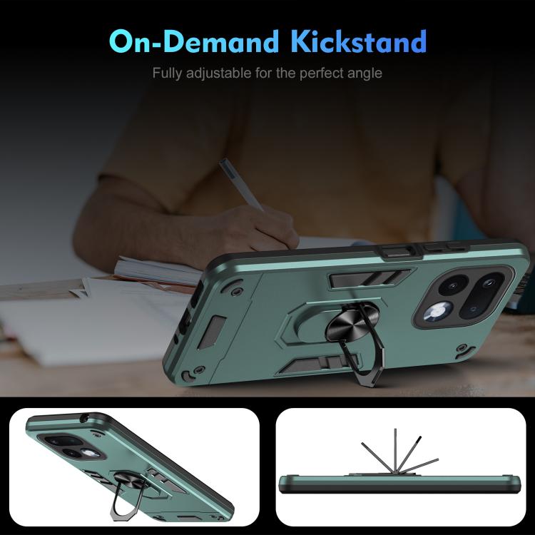 For Realme 16 Pro 5G Global Shockproof Metal Ring Holder Phone Case