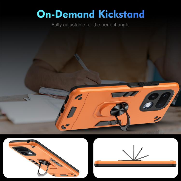 For Realme 16 Pro 5G Global Shockproof Metal Ring Holder Phone Case