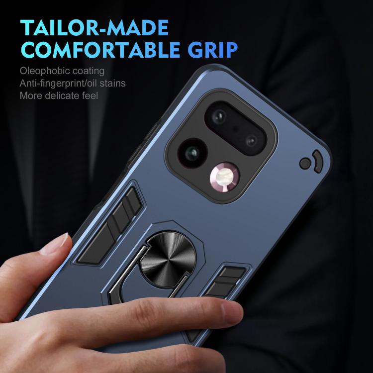 For Realme 16 Pro+ 5G Global Shockproof Metal Ring Holder Phone Case