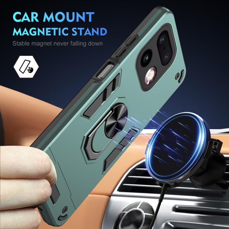 For Realme 16 Pro+ 5G Global Shockproof Metal Ring Holder Phone Case