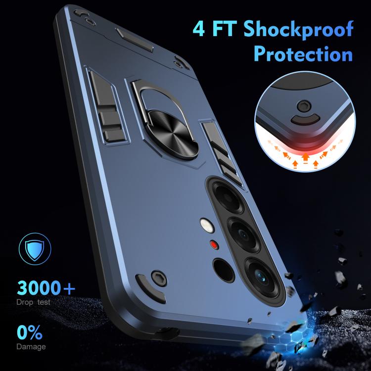 For Tecno Camon 50 Pro 4G Shockproof Metal Ring Holder Phone Case