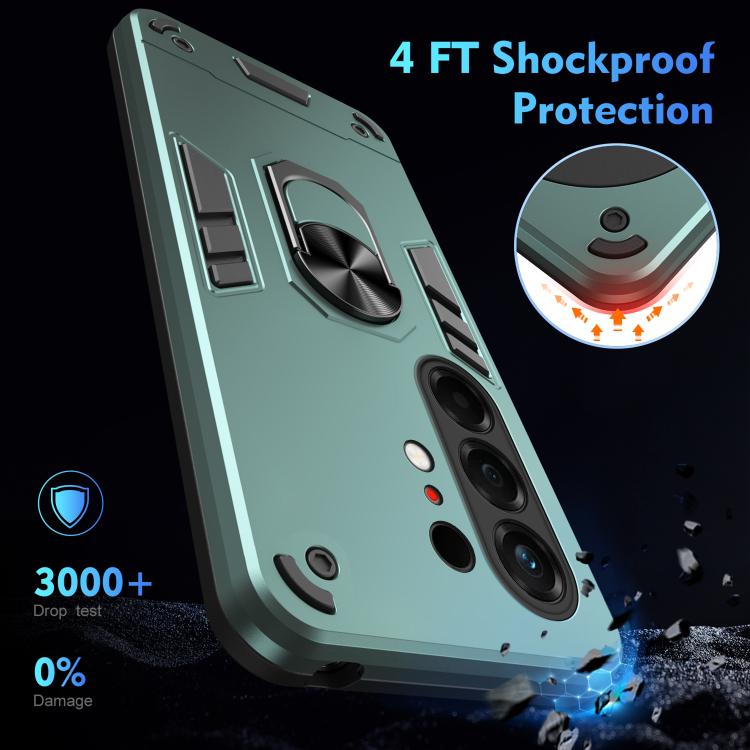 For Tecno Camon 50 Pro 4G Shockproof Metal Ring Holder Phone Case