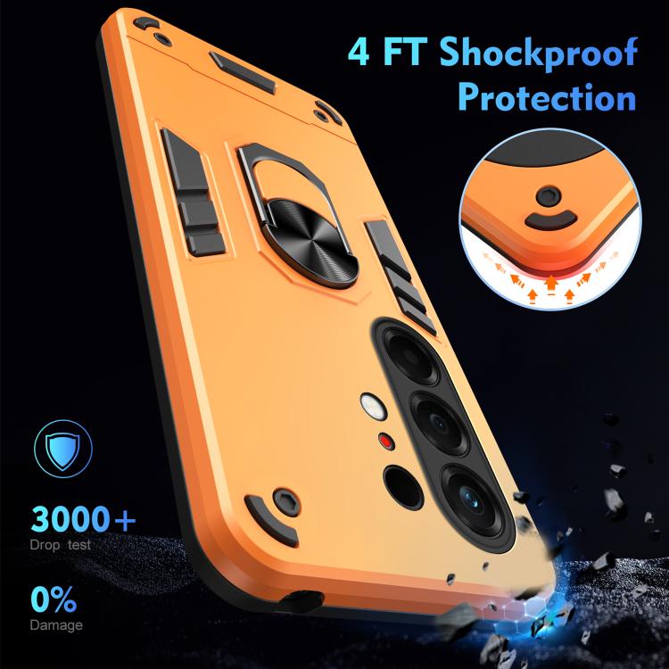 For Tecno Camon 50 Pro 4G Shockproof Metal Ring Holder Phone Case
