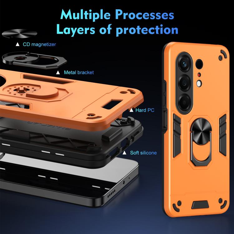 For Tecno Camon 50 Pro 4G Shockproof Metal Ring Holder Phone Case