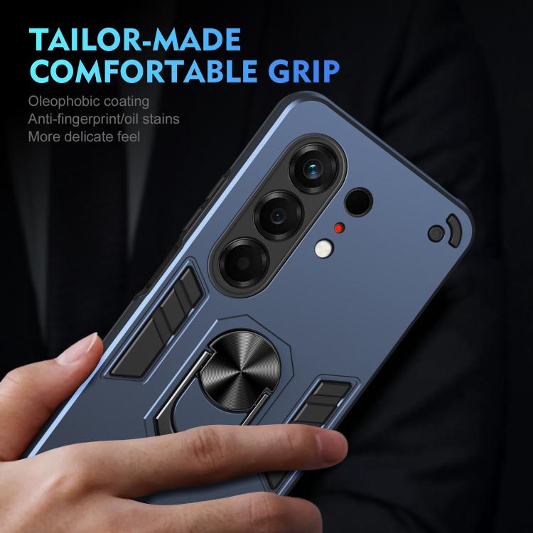 For Tecno Camon 50 4G Shockproof Metal Ring Holder Phone Case