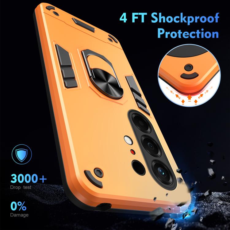 For Tecno Camon 50 4G Shockproof Metal Ring Holder Phone Case