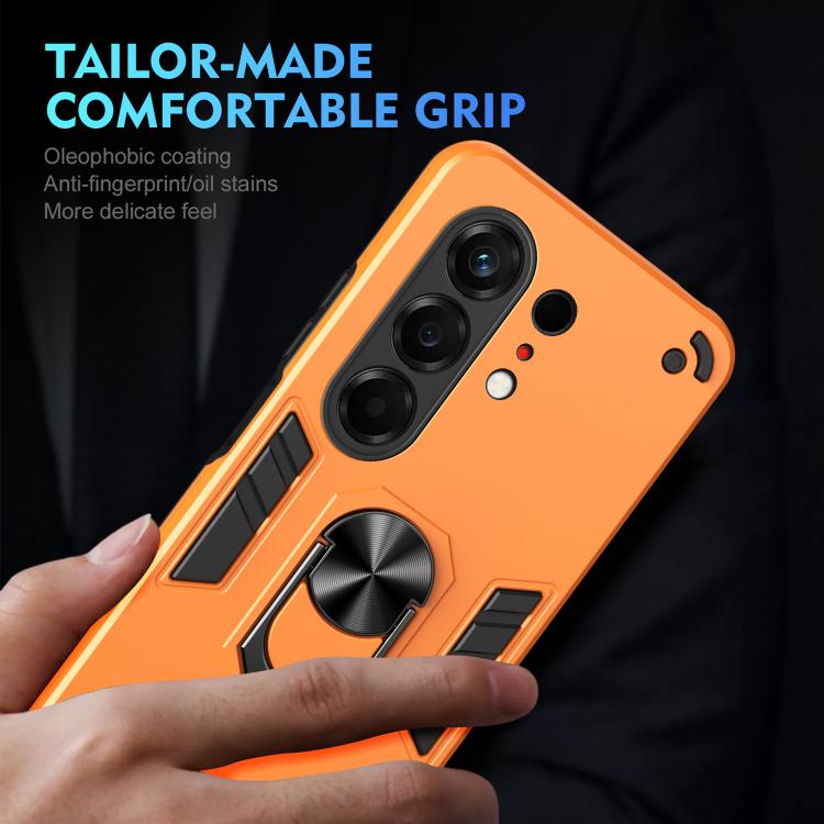 For Tecno Camon 50 4G Shockproof Metal Ring Holder Phone Case