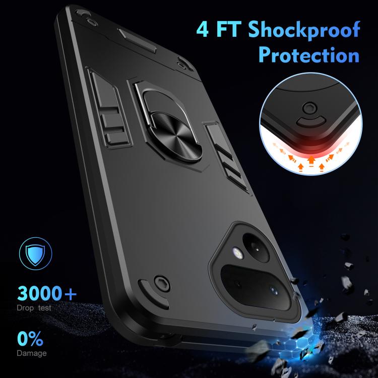 For Tecno Pova Curve 2 5G Shockproof Metal Ring Holder Phone Case
