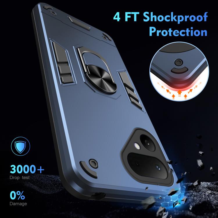 For Tecno Pova Curve 2 5G Shockproof Metal Ring Holder Phone Case