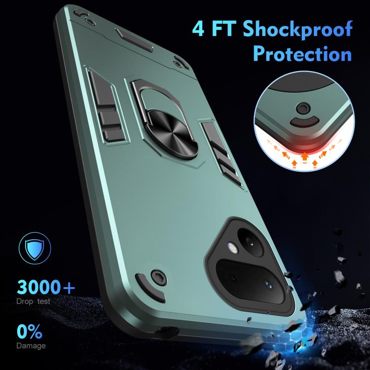 For Tecno Pova Curve 2 5G Shockproof Metal Ring Holder Phone Case