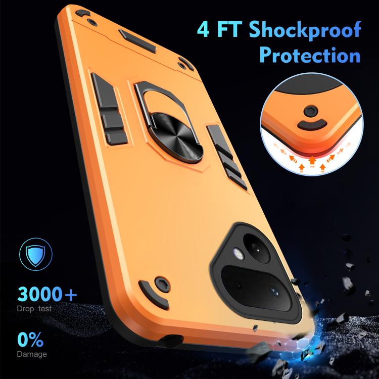 For Tecno Pova Curve 2 5G Shockproof Metal Ring Holder Phone Case