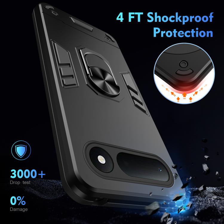 For Tecno Spark 50 4G Shockproof Metal Ring Holder Phone Case