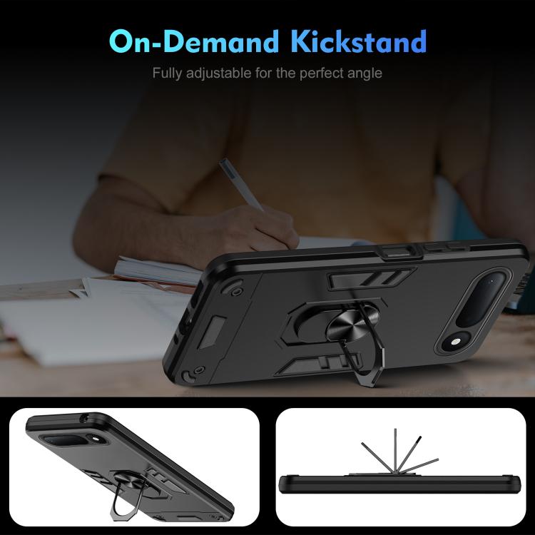 For Tecno Spark 50 4G Shockproof Metal Ring Holder Phone Case