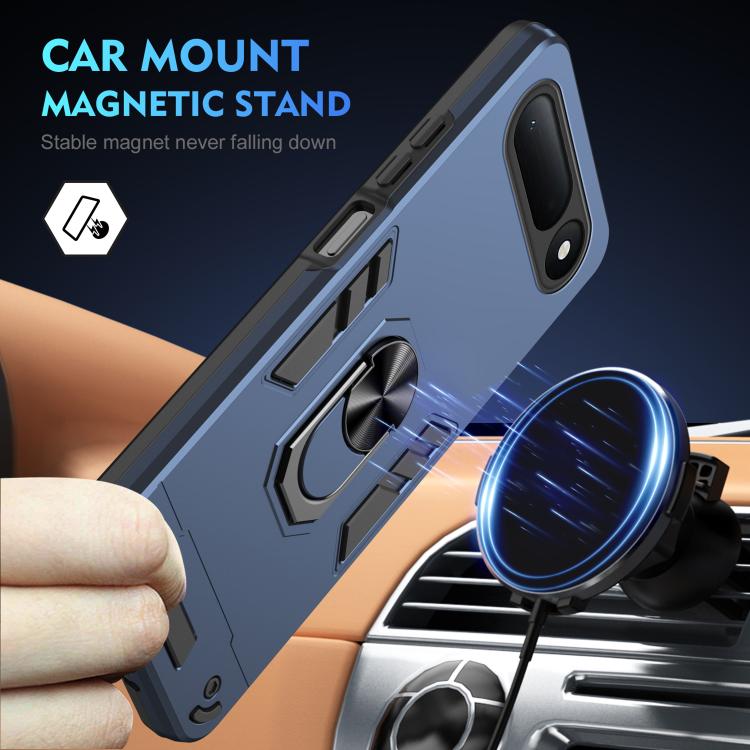 For Tecno Spark 50 4G Shockproof Metal Ring Holder Phone Case