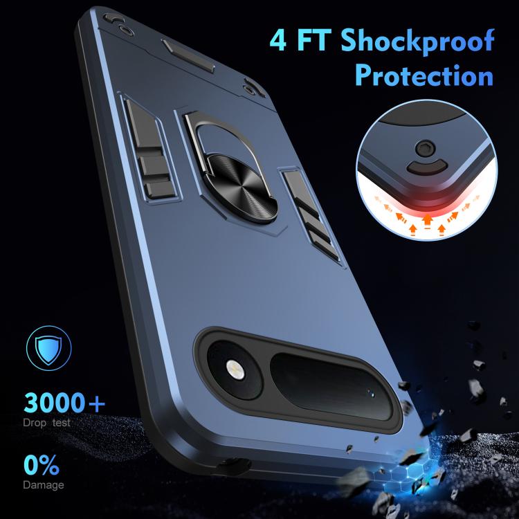 For Tecno Spark 50 4G Shockproof Metal Ring Holder Phone Case